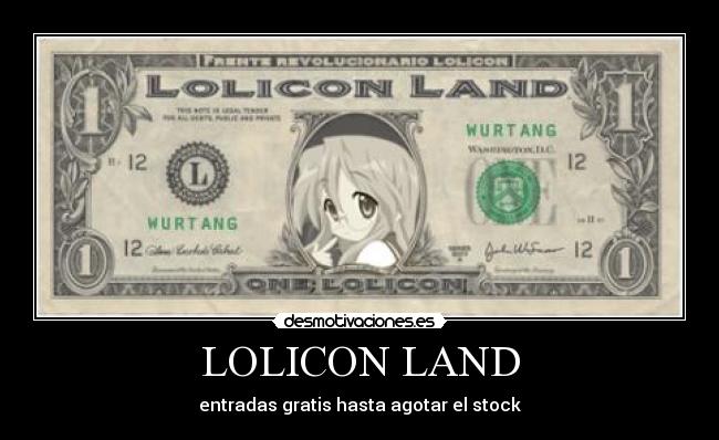 LOLICON LAND - entradas gratis hasta agotar el stock