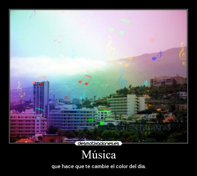 carteles musica musica color dia cambie desmotivaciones