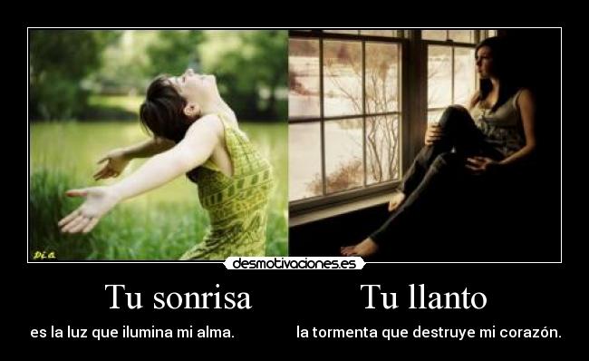 Tu sonrisa Tu llanto -