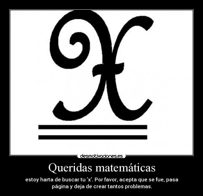 Queridas matemáticas - 