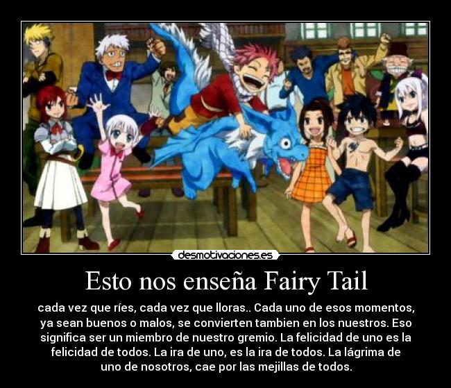 Esto nos enseña Fairy Tail -