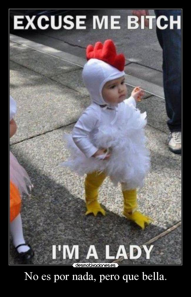 No es por nada, pero que bella. - 