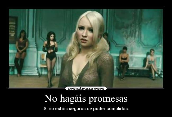 No hagáis promesas - 