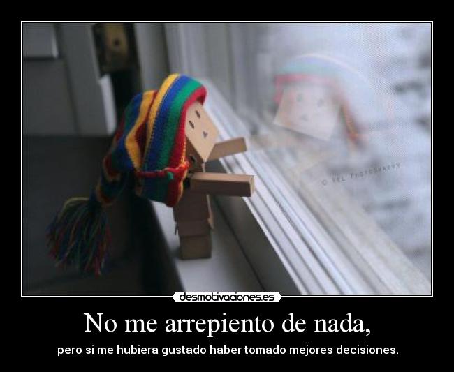 No me arrepiento de nada, Desmotivaciones