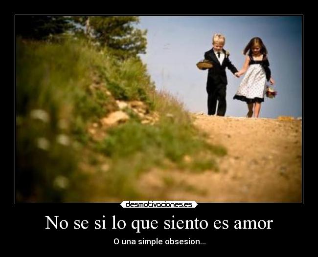 No se si lo que siento es amor - O una simple obsesion...