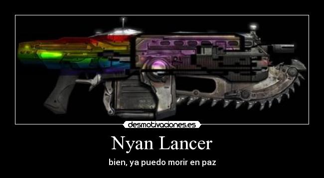 carteles nyan cat lancer gears war desmotivaciones