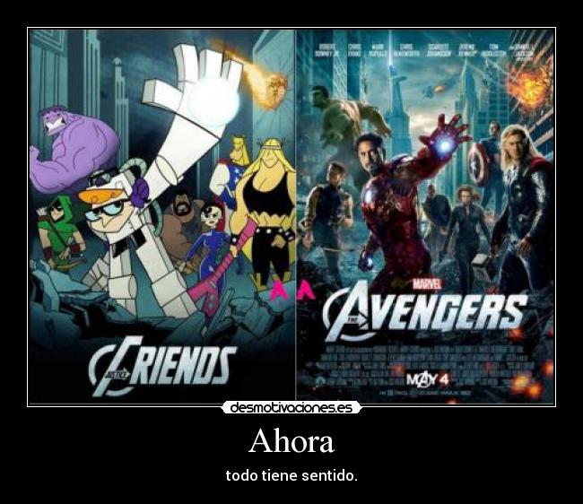 carteles the avengers dexter laboratory desmotivaciones