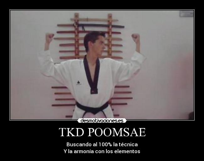TKD POOMSAE - Buscando al 100% la técnica
Y la armonía con los elementos