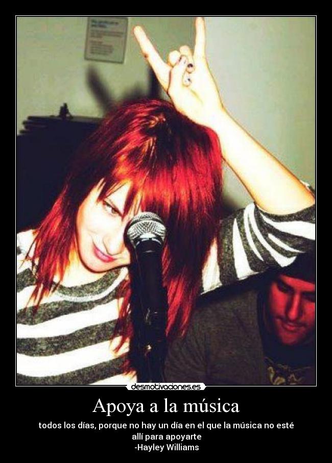 carteles musica lema hayley williams desmotivaciones