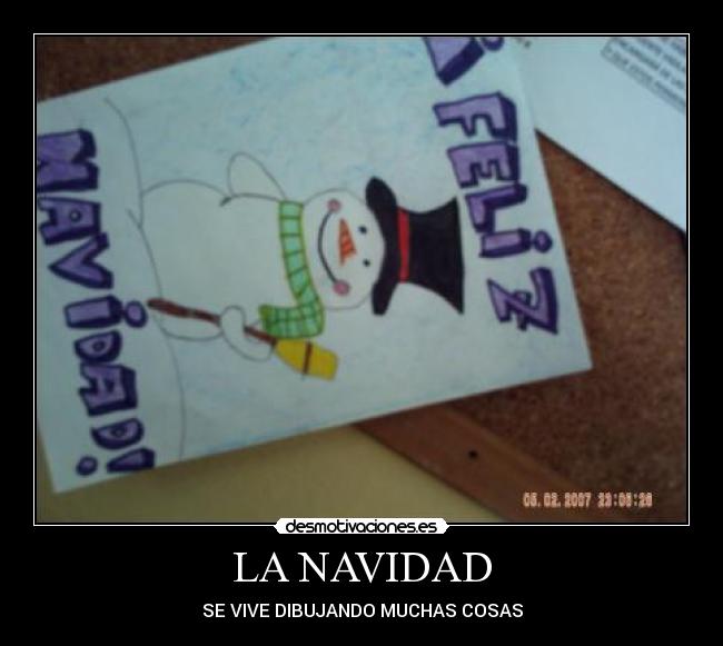 LA NAVIDAD - SE VIVE DIBUJANDO MUCHAS COSAS