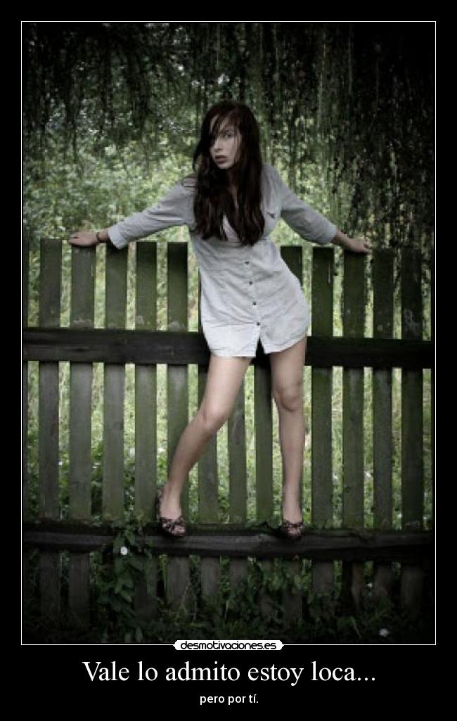 Vale lo admito estoy loca... - pero por tí.