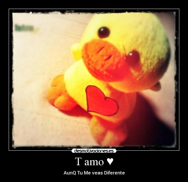 T amo ♥ - AunQ Tu Me veas Diferente