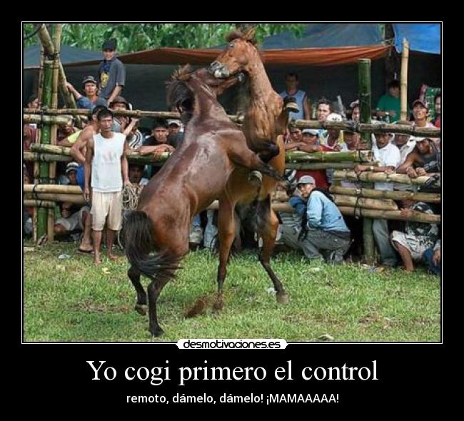 Yo cogi primero el control - 