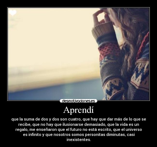 Aprendí -