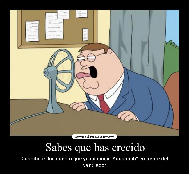 carteles ventilador peter decir aaaahhhh desmotivaciones