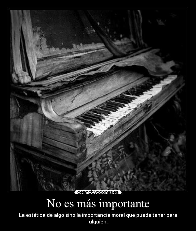 No es más importante - 