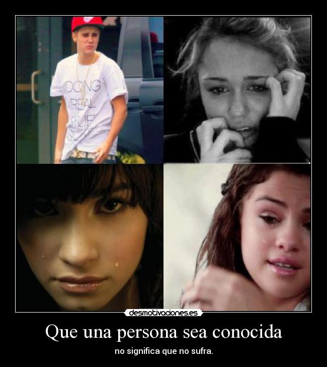 Que una persona sea conocida - 