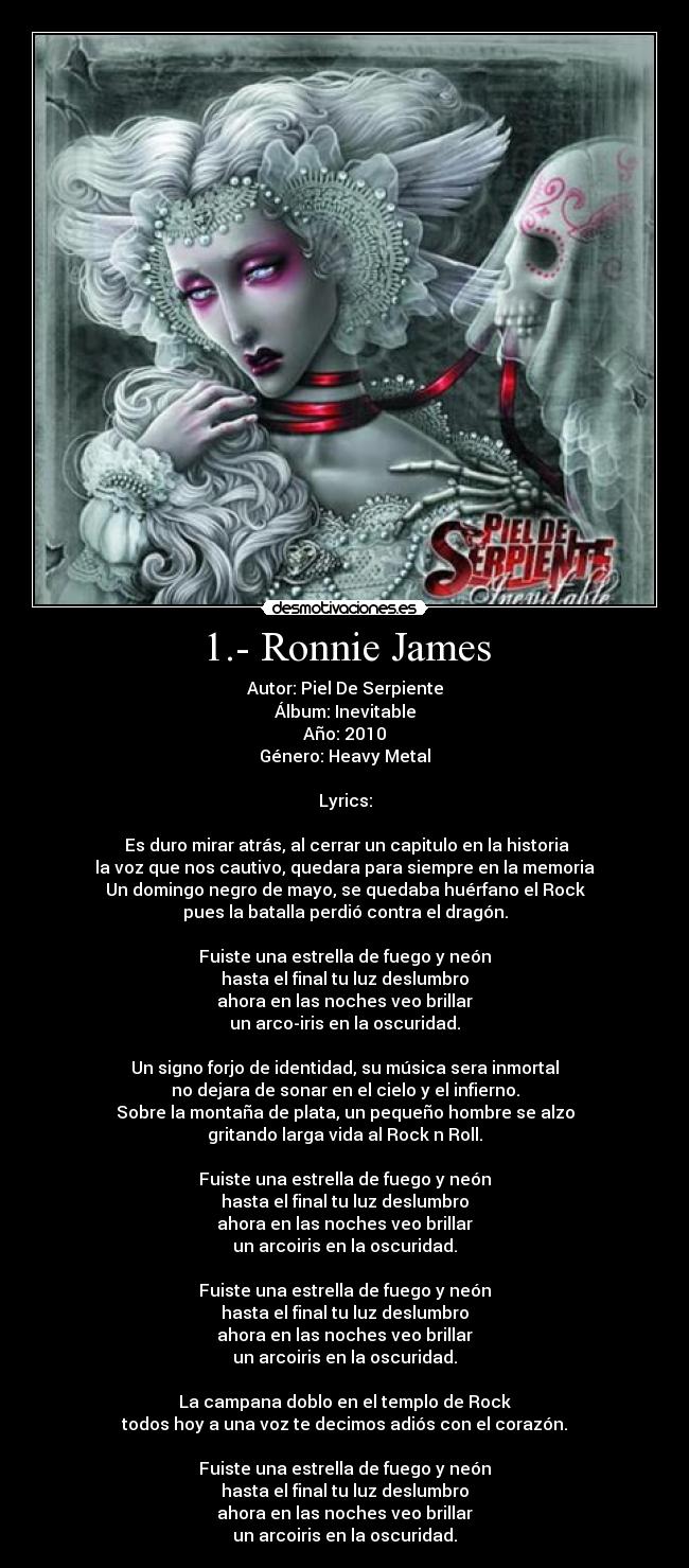1.- Ronnie James - 