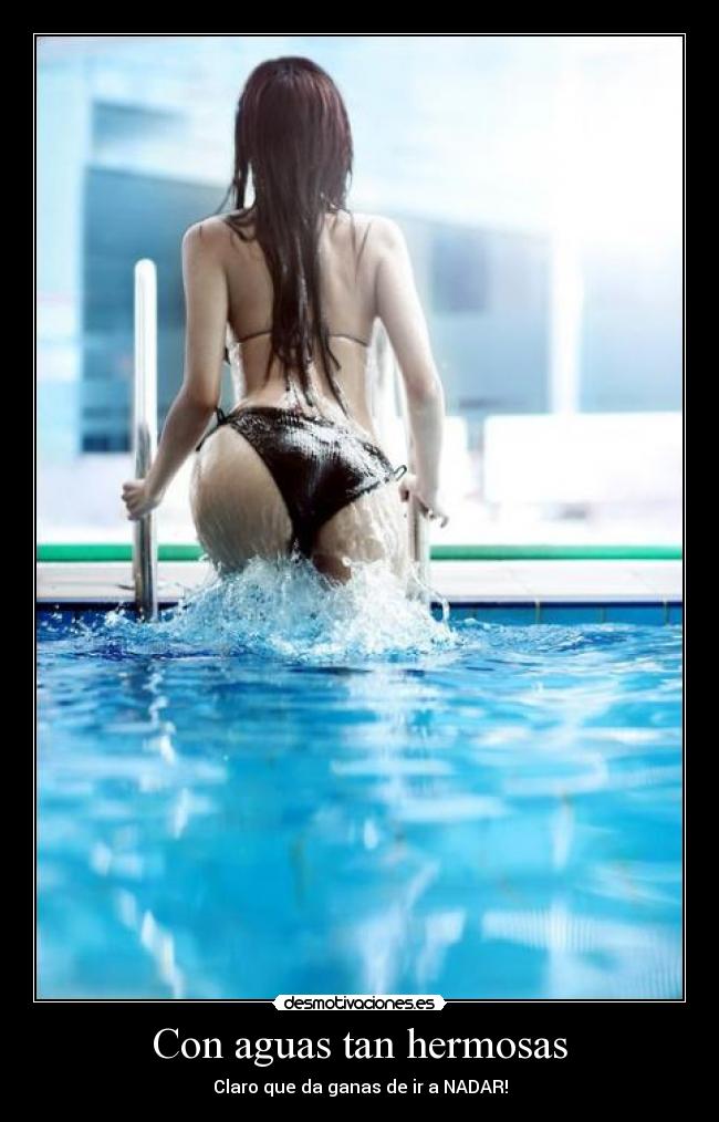 Con aguas tan hermosas - Claro que da ganas de ir a NADAR!