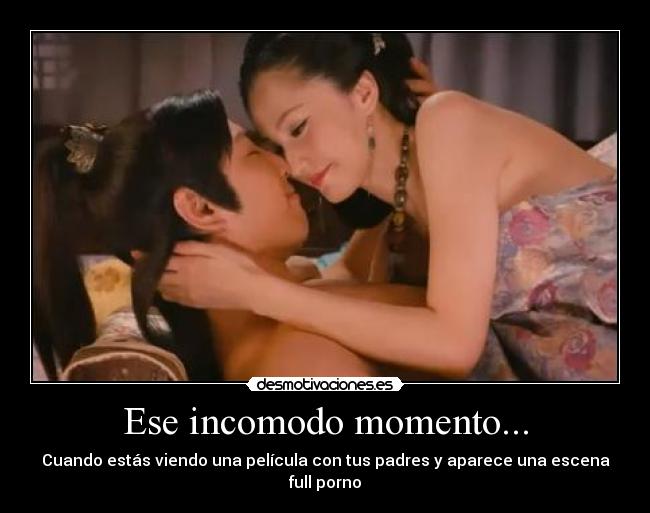 Ese incomodo momento... -