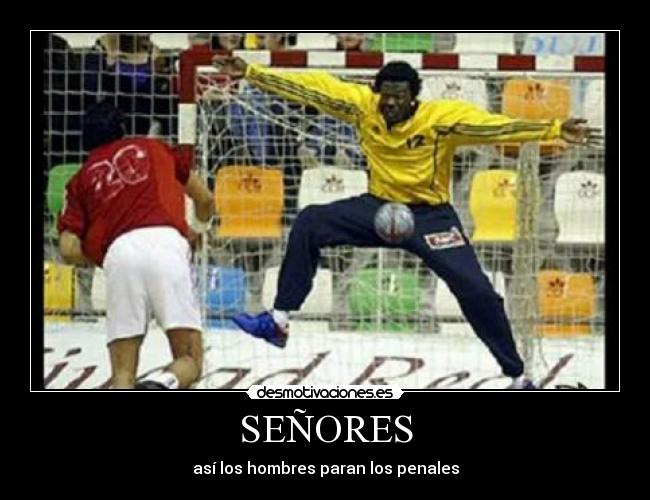 SEÑORES - así los hombres paran los penales
