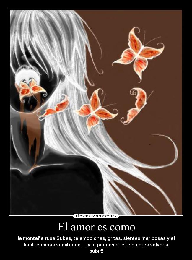carteles amor mariposas desmotivaciones