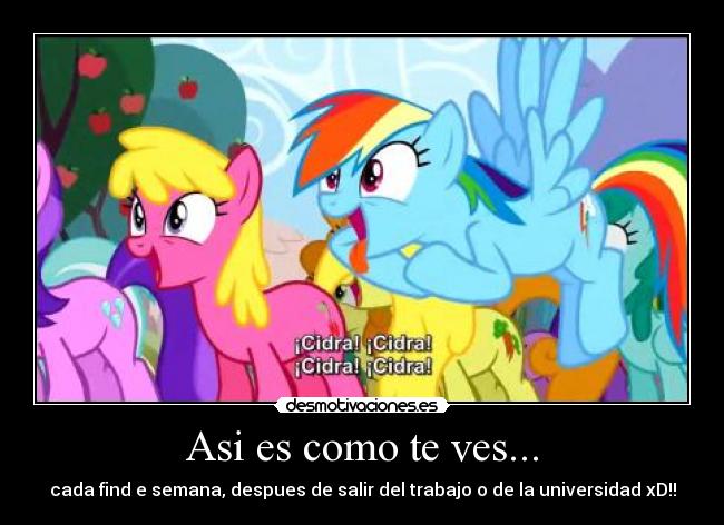 Asi es como te ves... - cada find e semana, despues de salir del trabajo o de la universidad xD!!