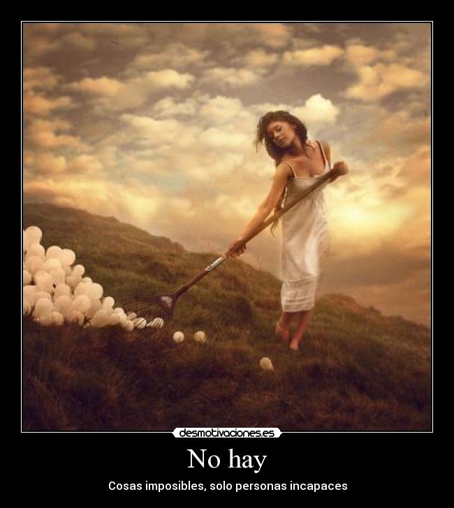 No hay -