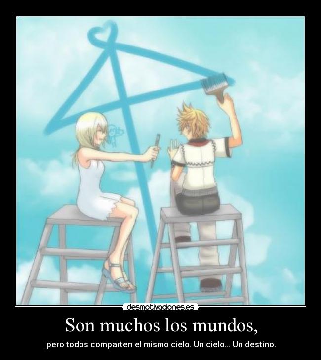 carteles kingdom hearts roxas namine desmotivaciones
