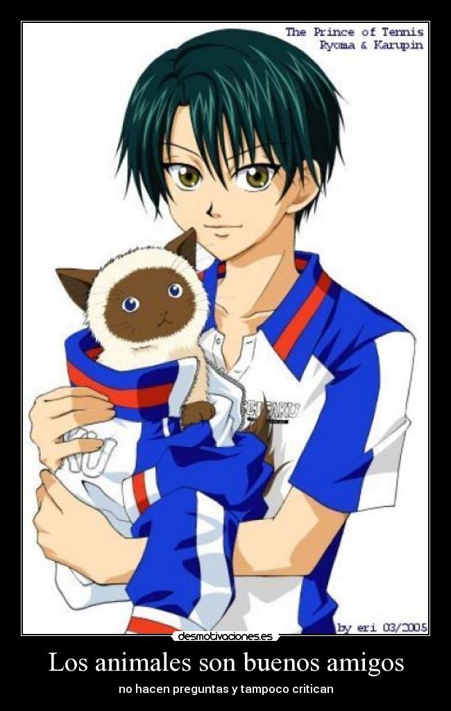 Los animales son buenos amigos -