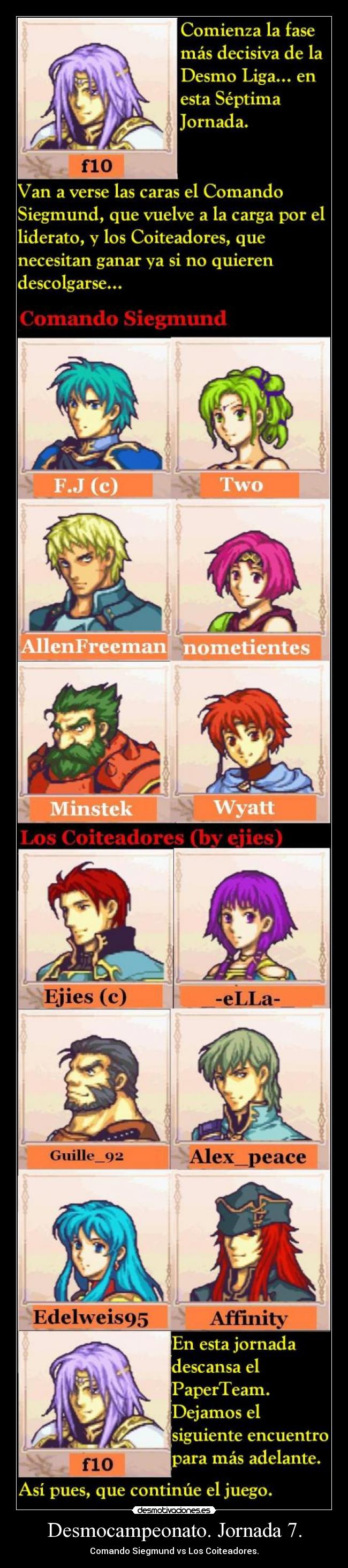 Desmocampeonato. Jornada 7. - 