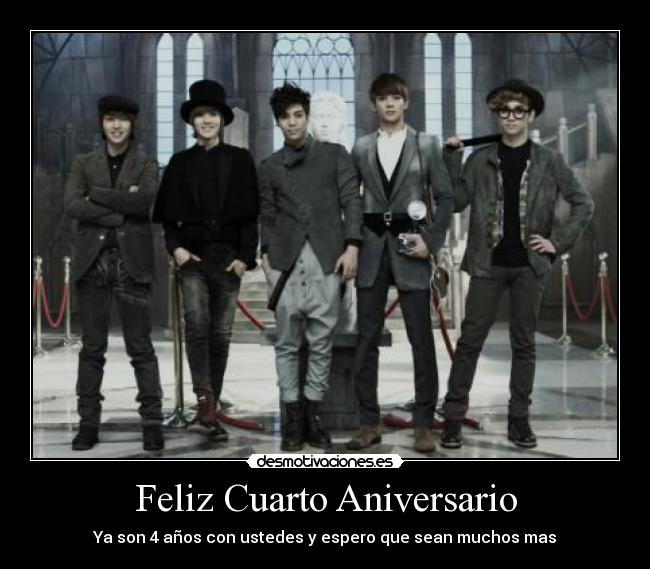 Feliz Cuarto Aniversario - Ya son 4 años con ustedes y espero que sean muchos mas