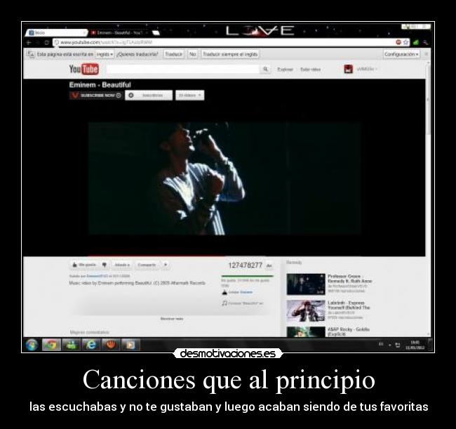 Canciones que al principio - las escuchabas y no te gustaban y luego acaban siendo de tus favoritas