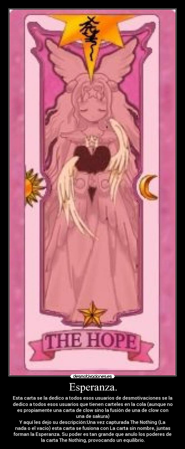 carteles esperanza sakura card captor desmotivaciones