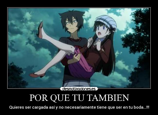 POR QUE TU TAMBIEN - Quieres ser cargada así y no necesariamente tiene que ser en tu boda...!!!