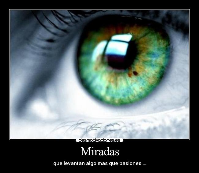 Miradas - que levantan algo mas que pasiones....