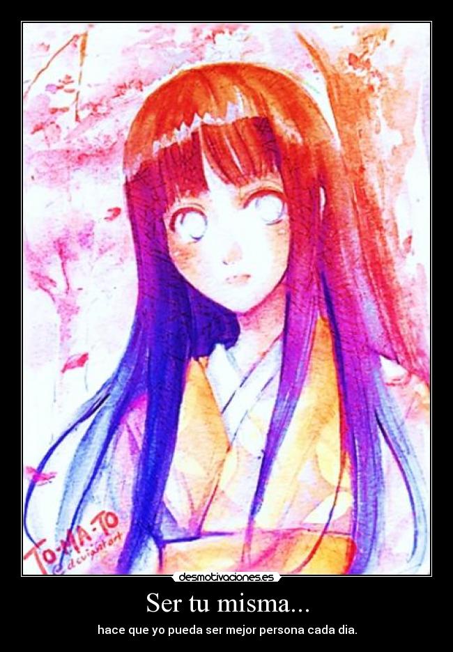 Ser tu misma... -