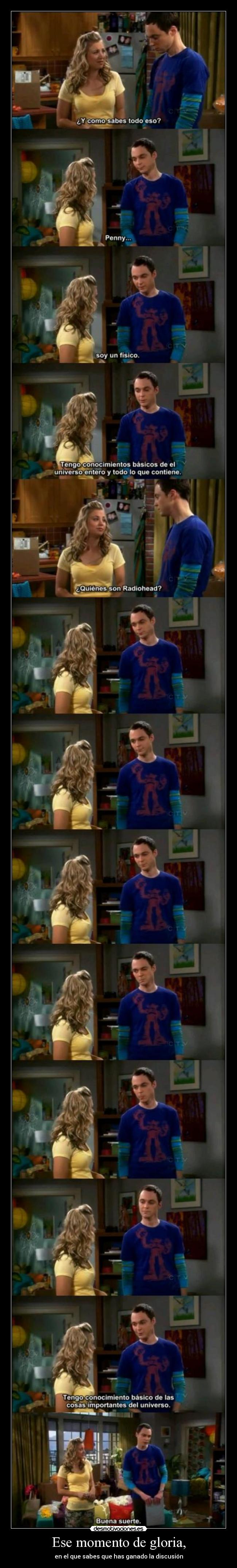 Ese momento de gloria, - 