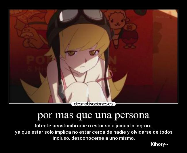 por mas que una persona - 