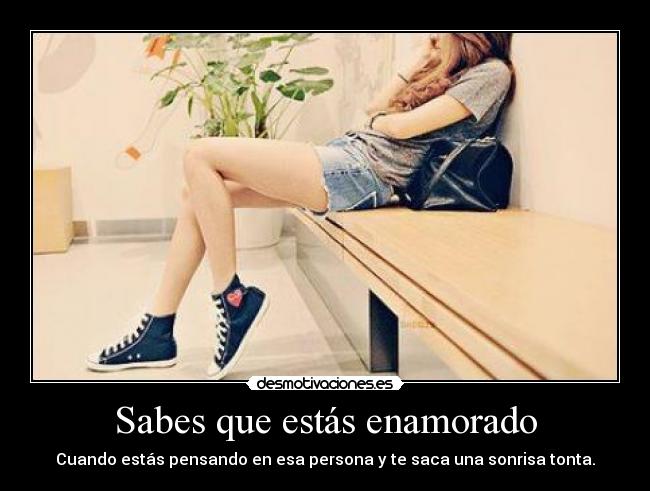 Sabes que estás enamorado -