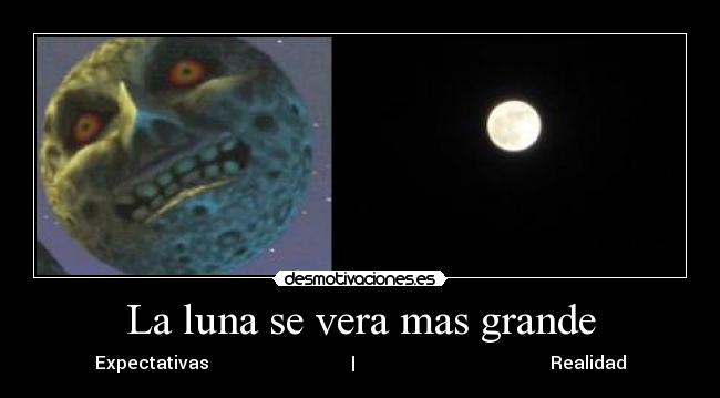 La luna se vera mas grande -