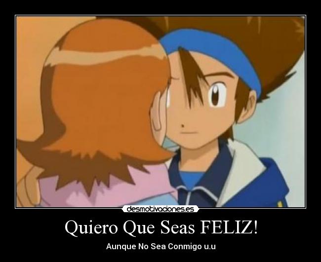 carteles digimon adventure amor desamor desmotivaciones