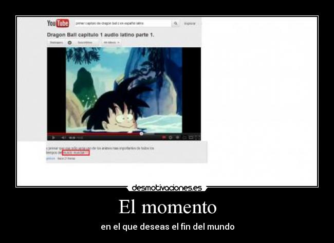carteles dragon ball goku youtube desmotivaciones