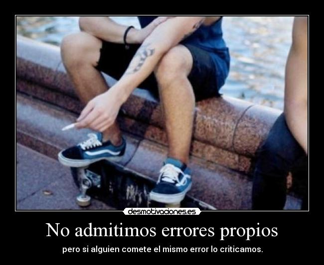 No admitimos errores propios - 