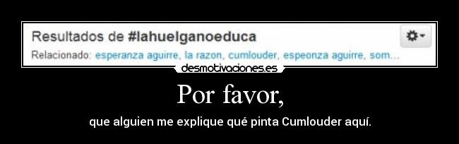 Por favor, - 