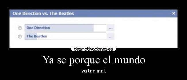 Ya se porque el mundo -