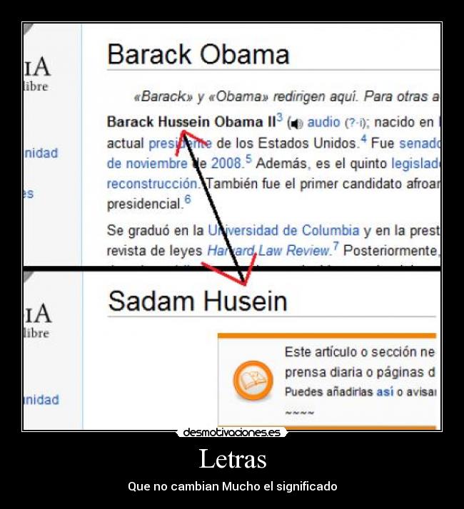 Letras - Que no cambian Mucho el significado