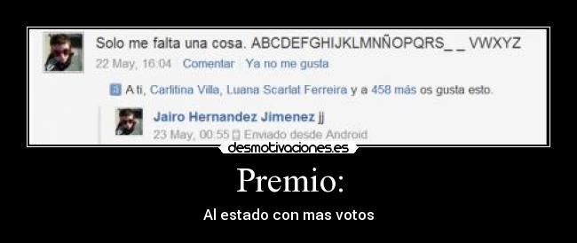 Premio: - 