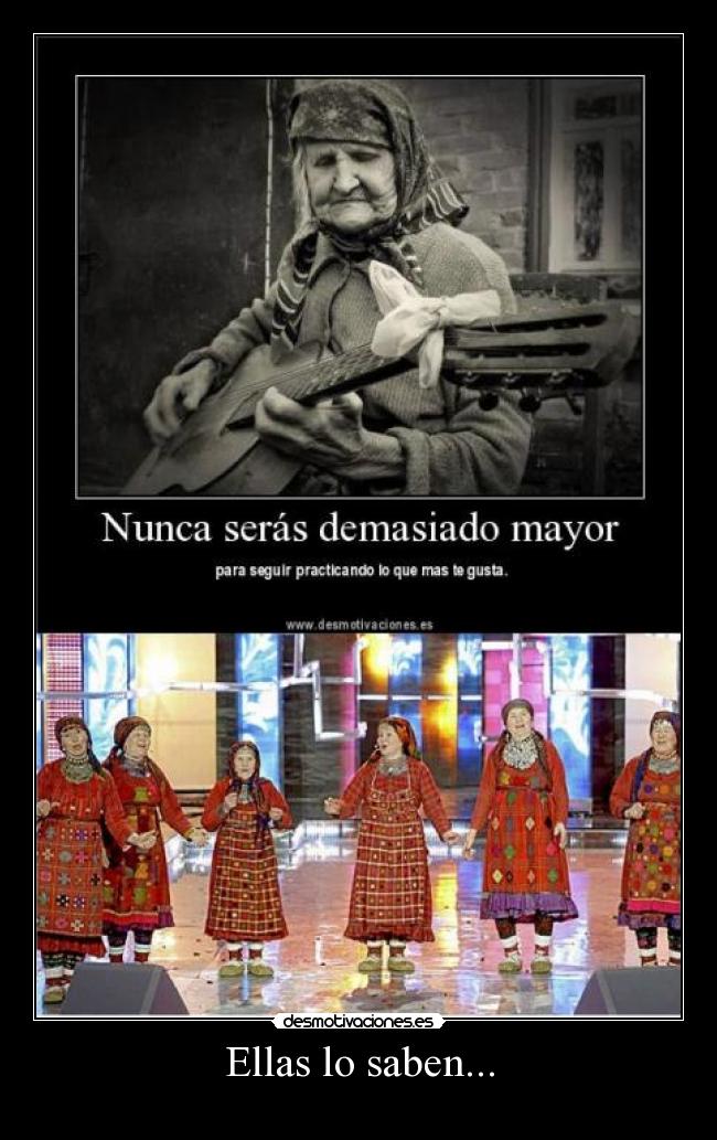 Ellas lo saben... -