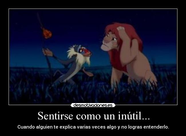 carteles sentirse como inutil desmotivaciones